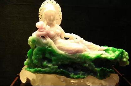 觀音題材玉雕_觀音作品玉雕圖片大全_觀音玉雕作品