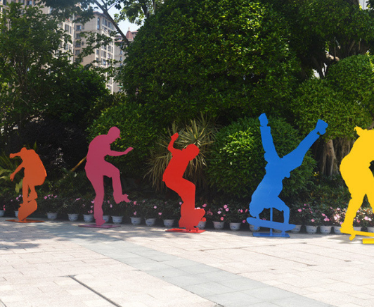 不銹鋼剪影雕塑制作廠家_不銹鋼雕塑制作公司_不銹鋼雕塑雕塑制作廠